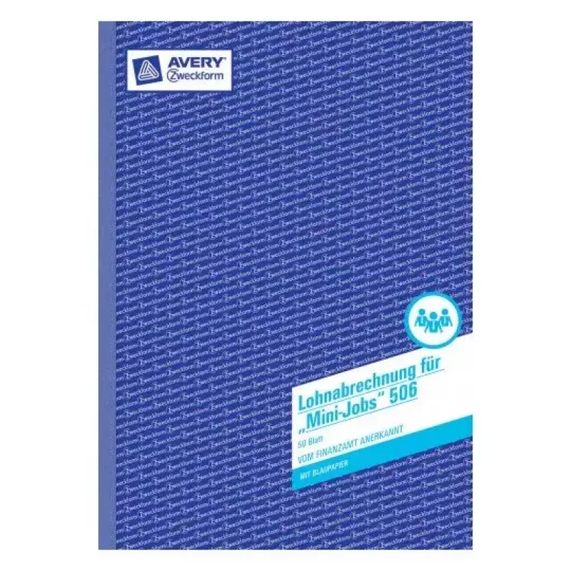 Registro amministrativo Avery 506 blu bianco