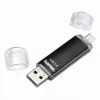 Hama Laeta Twin Chiavetta USB, USB 3.0, 128 GB, 40 MB/s, nero