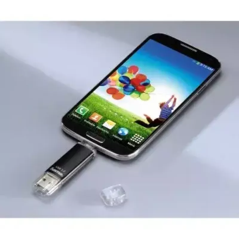 Hama Laeta Twin Chiavetta USB, USB 3.0, 128 GB, 40 MB/s, nero