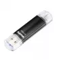 Hama Laeta Twin Chiavetta USB, USB 3.0, 128 GB, 40 MB/s, nero