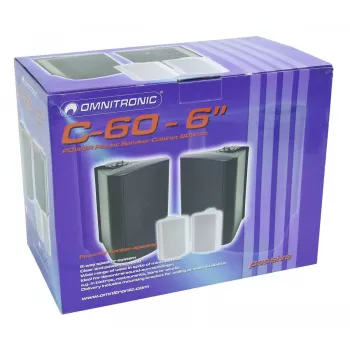 Diffusore a 2 vie Omnitronic 11036718 nero con filo 50 W