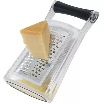 Grattugia a cassa Westmark Trio nero trasparente plastica acciaio inox