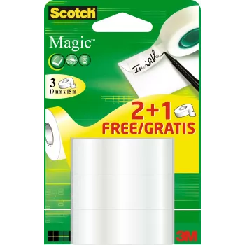 3M Magic opaco 15 m trasparente 3 pz.