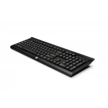 Tastiera wireless HP K2500, full-size (100%), wireless, RF Wireless, nero