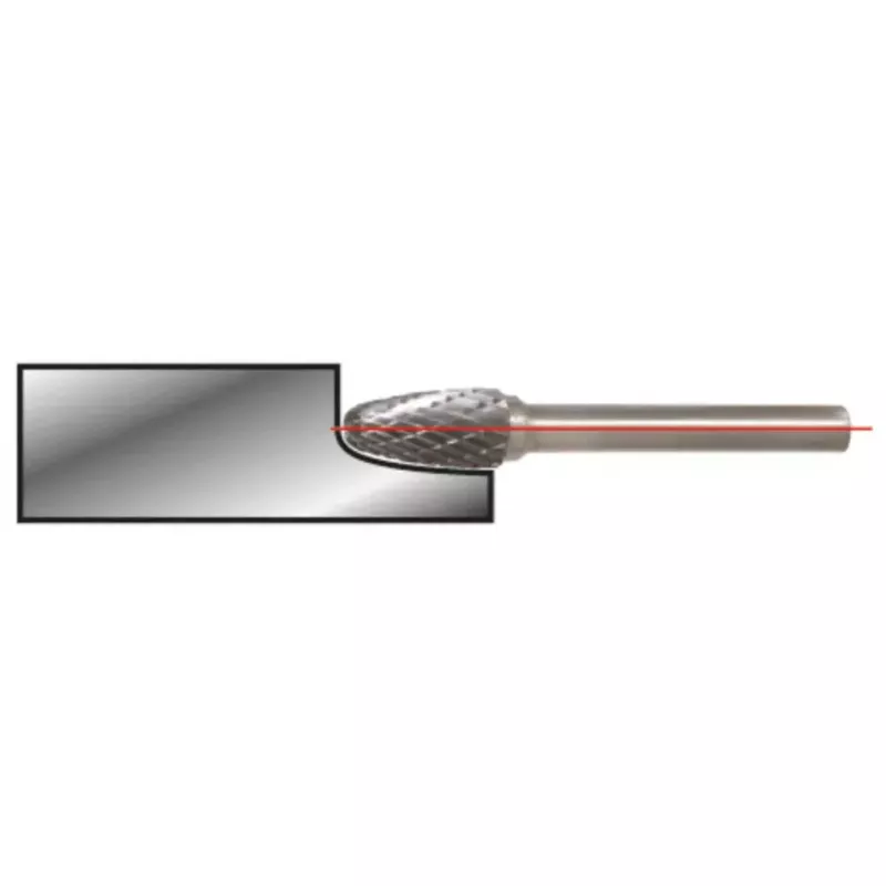 Fresa rotante KS Tools 515.3261 metallo ovale 3 mm per ghisa e plastica