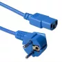 Cavo di alimentazione ACT spina CEE 7/7 (angolare) – C13 blu 1,2 m