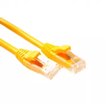 ACT giallo 5 metri cavo patch U/UTP CAT5E a livello di componenti con connettori RJ45