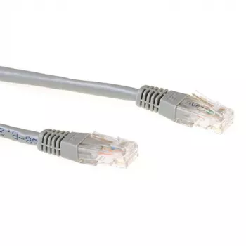 ACT grigio 0,25 metri LSZH U/UTP CAT6A cavo patch con connettori RJ45