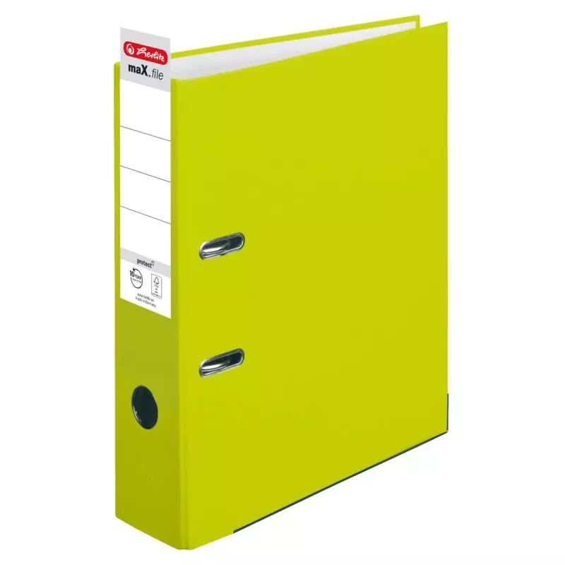 Herlitz maX.file raccoglitore ad anelli A4 verde polipropilene FSC
