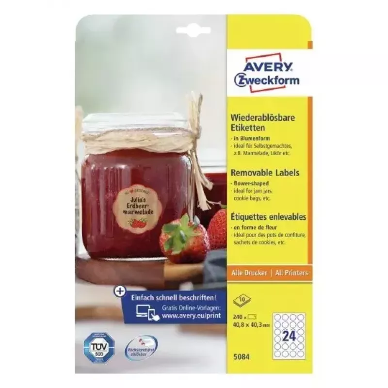 Etichette per stampante adesive Avery 5084