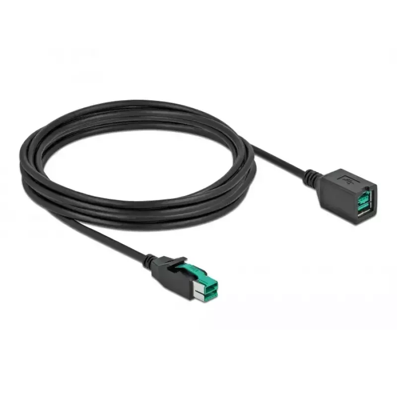 Prolunga USB con alimentazione DeLOCK 85983 12 V 4 m nero