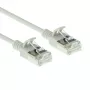 ACT grigio 0,25 metri LSZH U/FTP CAT6A patch cable slimline snagless per data center con connettori RJ45