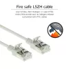 ACT grigio 0,25 metri LSZH U/FTP CAT6A patch cable slimline snagless per data center con connettori RJ45