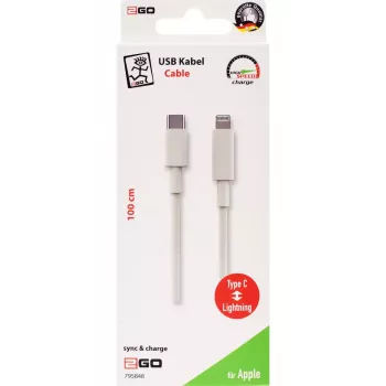 Cavo Lightning 2GO 795848 1 m USB-C a Lightning bianco