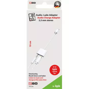 Cavo Lightning 2GO 797239 0,1 m bianco Lightning a Lightning + 3,5 mm