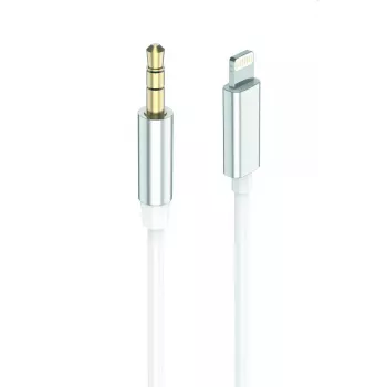 Cavo audio 2GO 797218 1 m 3,5 mm Lightning bianco