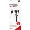 Cavo USB 2GO 797153 1,5 m USB-B a USB-C/Micro-USB-B/Lightning nero