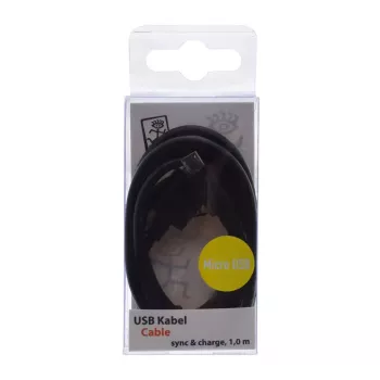 Cavo USB 2GO 795201 1 m USB B Micro-USB B nero