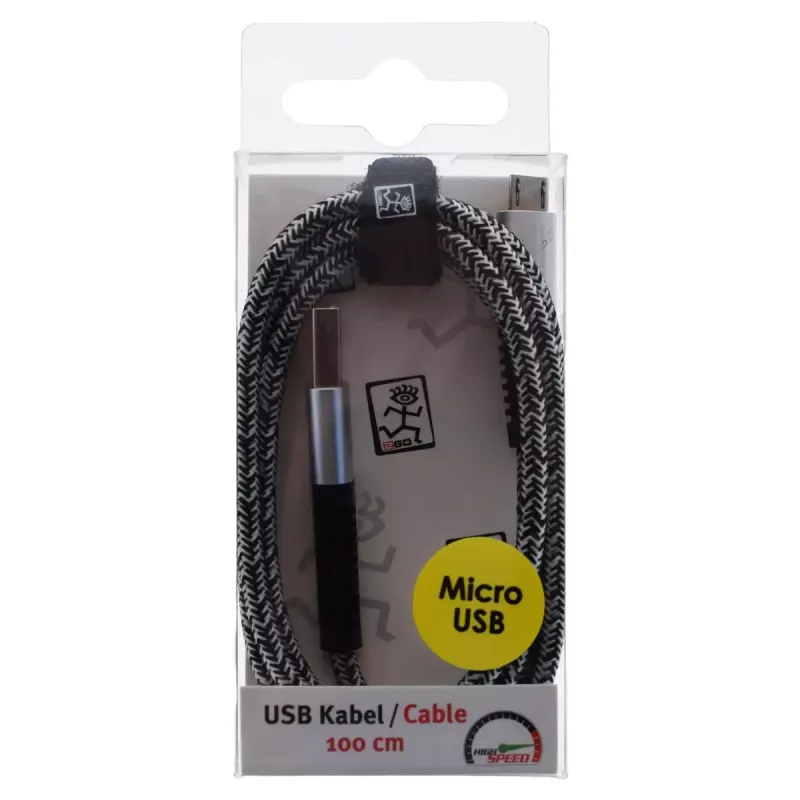 Cavo USB 2GO 795951 1 m USB B Micro-USB B argento