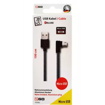 Cavo USB 2GO 797005 1 m USB B Micro-USB B nero