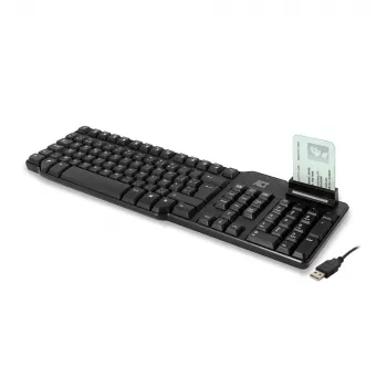 ACT tastiera con filo con lettore smartcard (layout Azerty/BE)