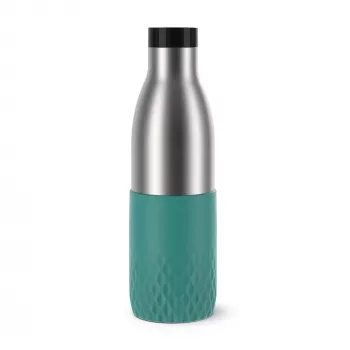 EMSA Bludrop Sleeve N31112 uso quotidiano 700 ml acciaio inox verde, acciaio inox