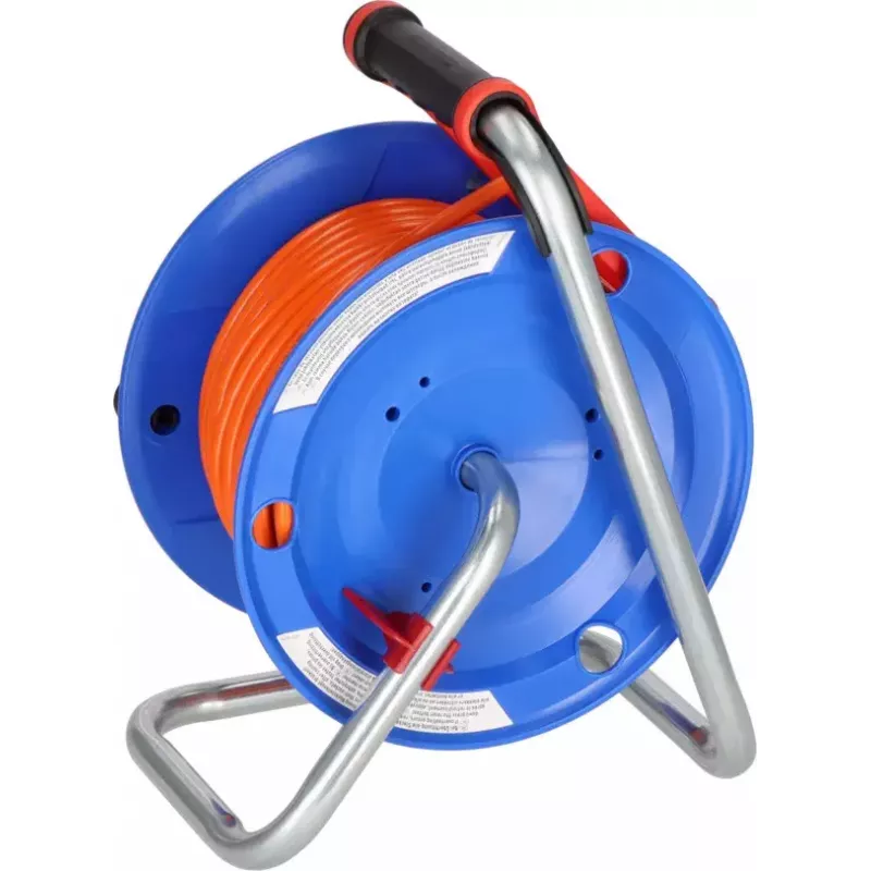 Brennenstuhl 1218740 Avvolgicavo, 25 m, arancione
