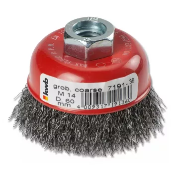 Spazzola a tazza KWB 719136 6 cm spessore filo 0,35 mm