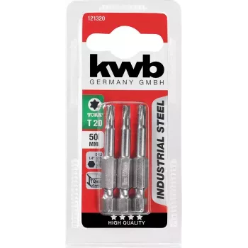 kwb INDUSTRIAL STEEL BITS 50 MM TORX T15 3 pezzi