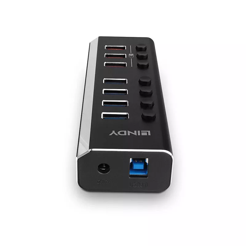 Lindy hub USB 3.0 4 porte con 3 porte Quick Charge 3.0