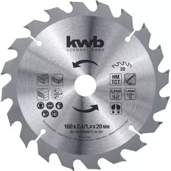 Lama circolare KWB 587859 21 cm foro 3 cm per laminato MDF