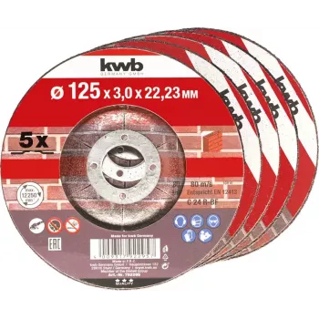 Disco da taglio KWB 792295 per pietra, qualsiasi marca, 5 pezzi