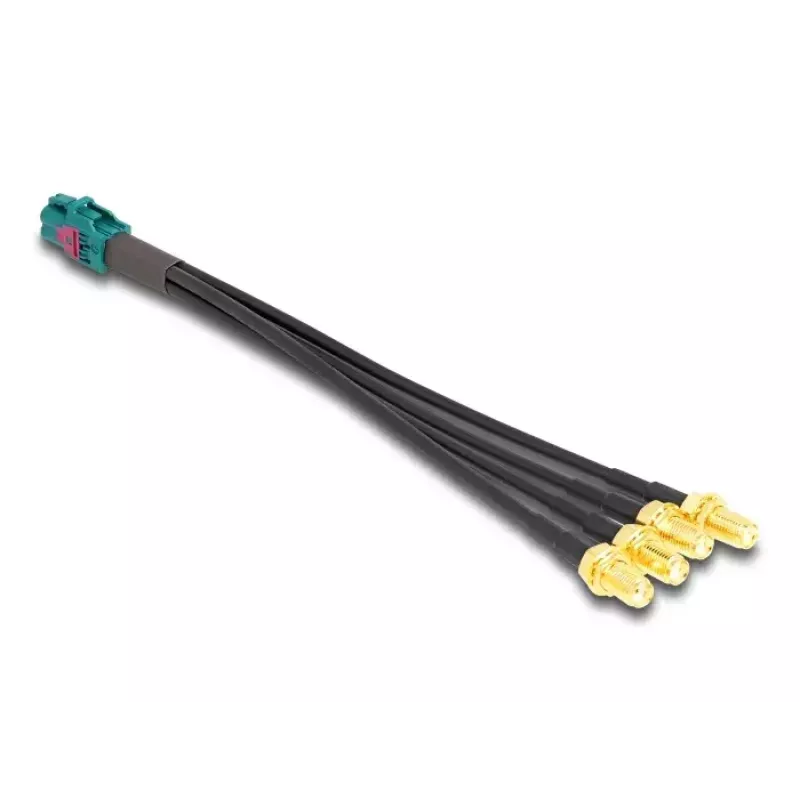 Cavo coassiale DeLOCK 90143 0,2 m Mini FAKRA Z 4 x SMA nero