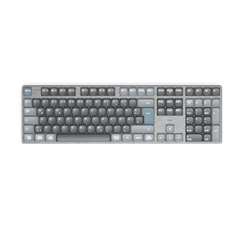 Hama WK-800 tastiera meccanica wireless multi-dispositivo, LED, QWERTZ, nera