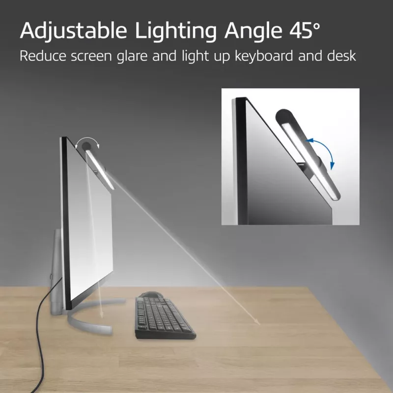 Barra luminosa LED per monitor ACT AC8055 — lampada da schermo dimmerabile alimentata via USB