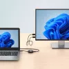 Manhattan kit presentazione wireless HDMI 1080p, set da 2 pezzi con ricevitore HDMI e dongle trasmettitore HDMI per la trasmissione wireless di un segnale video da laptop/tablet/smartphone a TV o proiettore HDMI, nero