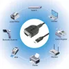 Manhattan cavo convertitore USB-C a seriale, 1 m, connettore maschio su connettore maschio, seriale/RS232/COM/DB9, chip Prolific PL2303GT, cavo nero, tre anni di garanzia