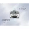 Manhattan cavo convertitore USB-C a seriale, 1 m, connettore maschio su connettore maschio, seriale/RS232/COM/DB9, chip Prolific PL2303GT, cavo nero, tre anni di garanzia