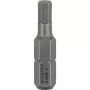 Bosch 2607001724 Inserto esagonale 4 mm, extra duro, C 6,3, 3 pz.