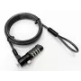 Lucchetto per cavo eSTUFF GLB220105-ITH, lucchetto a combinazione, nero, uso universale
