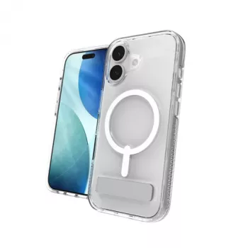 Custodia ZAGG Crystal Palace Snap Kickstand per Apple iPhone 17, cover, Apple, iPhone 17, 16 cm (6,3 pollici), trasparente