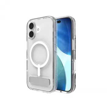 Custodia ZAGG Crystal Palace Snap Kickstand per Apple iPhone 17, cover, Apple, iPhone 17, 16 cm (6,3 pollici), trasparente