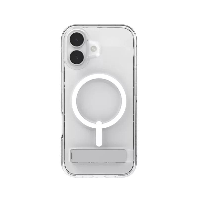 Custodia ZAGG Crystal Palace Snap Kickstand per Apple iPhone 17, cover, Apple, iPhone 17, 16 cm (6,3 pollici), trasparente