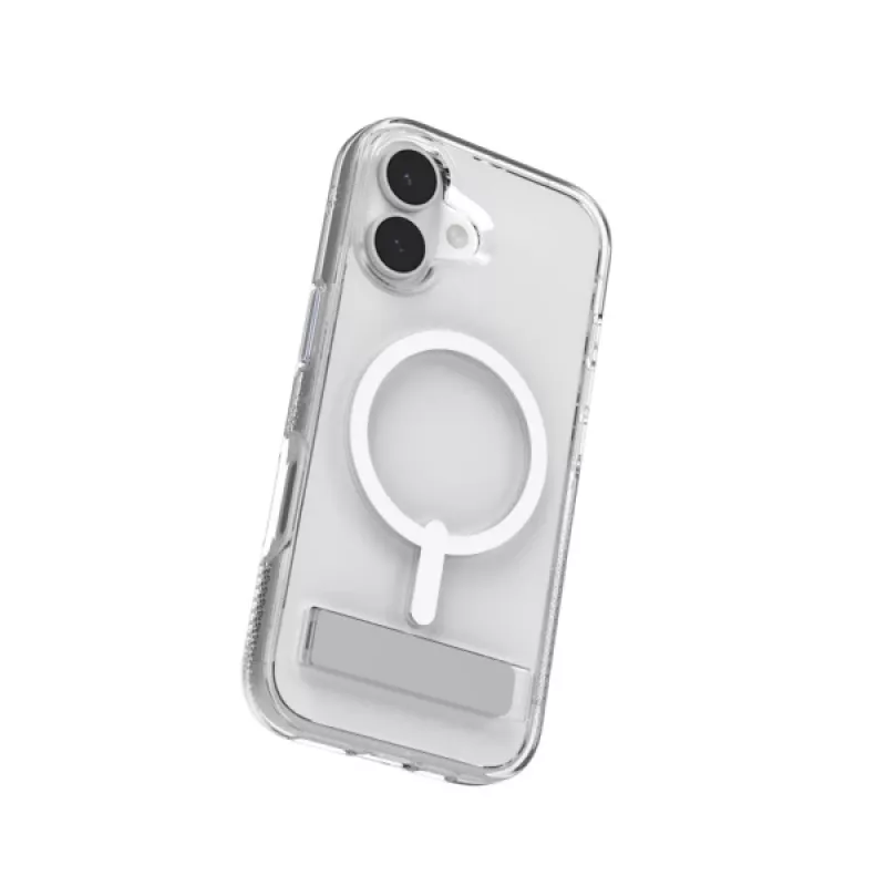 Custodia ZAGG Crystal Palace Snap Kickstand per Apple iPhone 17, cover, Apple, iPhone 17, 16 cm (6,3 pollici), trasparente