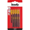 Lama per seghetto alternativo KWB 617285 acciaio ad alto tenore di carbonio 5 pezzi
