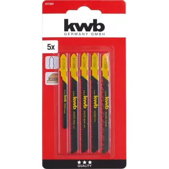 Lama per seghetto alternativo KWB 617285 acciaio ad alto tenore di carbonio 5 pezzi