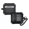 Custodia protettiva per AirPods 4 LAUT ZENTRY — policarbonato + TPU, nero