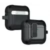 Custodia protettiva per AirPods 4 LAUT ZENTRY — policarbonato + TPU, nero
