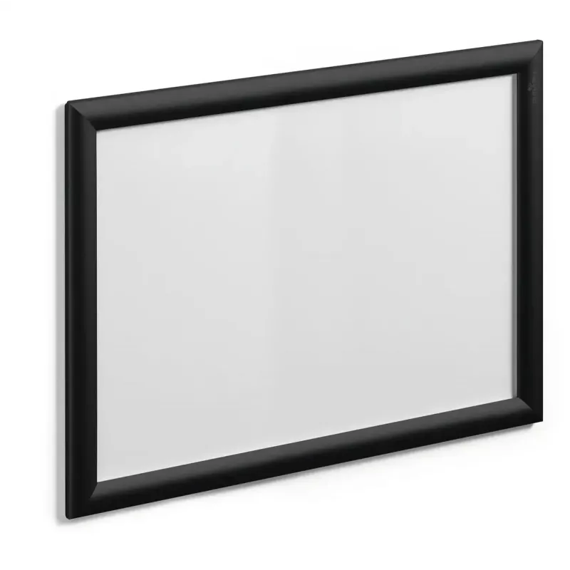 Cornice Durable 479701 — cornice singola in alluminio/plastica, nera, 327×451×12 mm