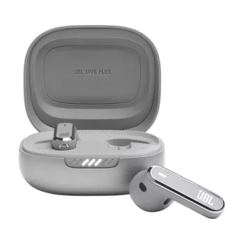 JBL LIVE FLEX cuffie senza fili in-ear per chiamate/musica Bluetooth argento
